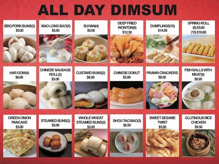 WK Garden Dimsum Menu Revelstoke