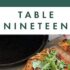 Table Nineteen Whistler
